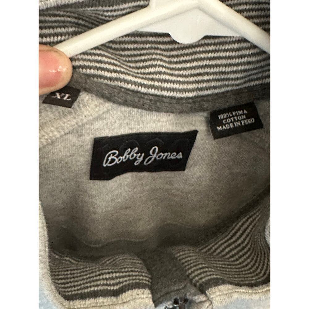 Bobby Jones Men's Gray 1/4 Zip Long Sleeve Pullover Sweater Size XL - Picture 6 of 7